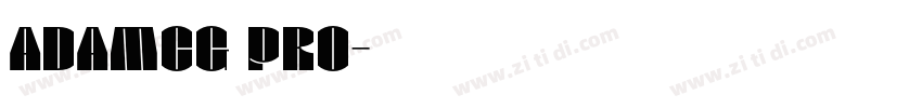 ADAMCG PRO字体转换